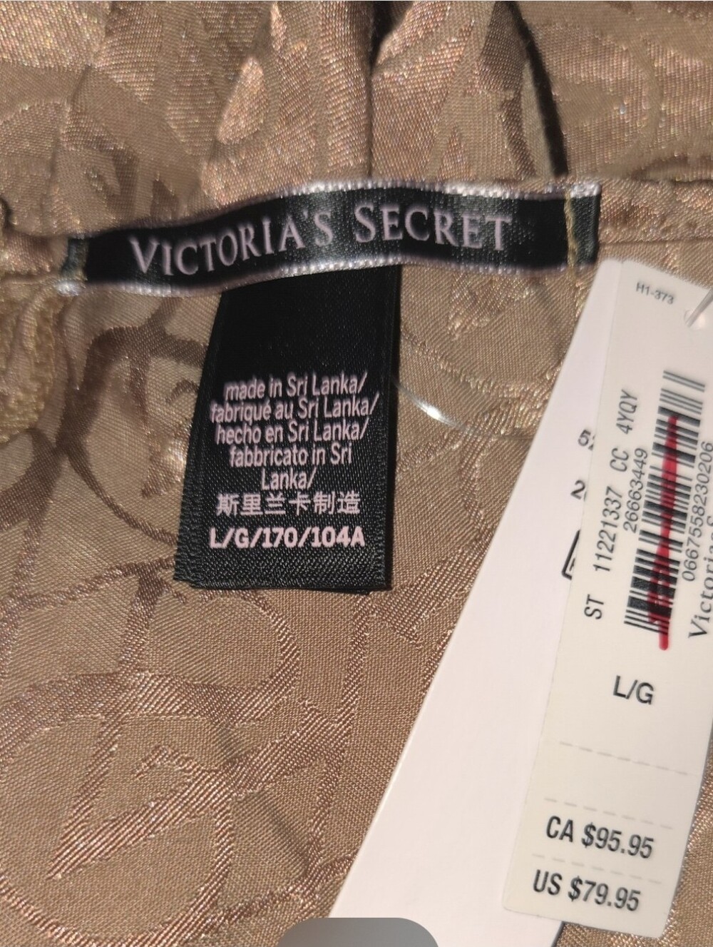 Victoria's Secret Gold Slip Chemise Nightgown - Picture 5 of 5